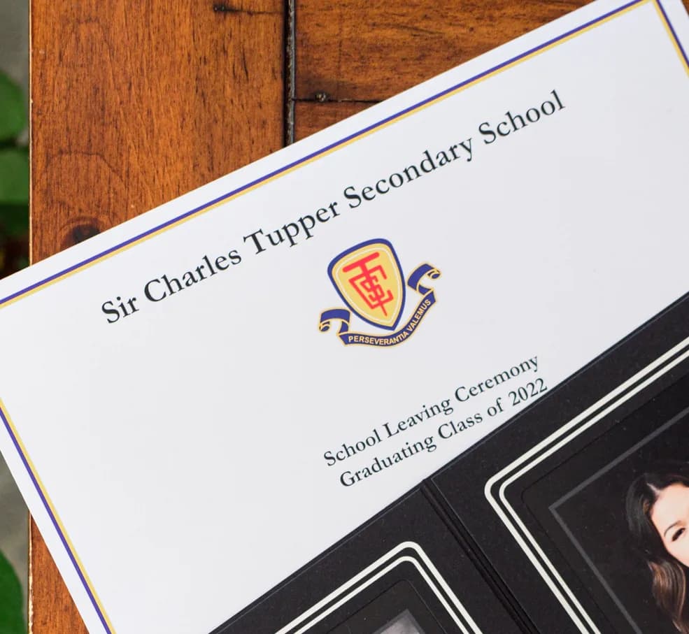 An Artona graduation certificate